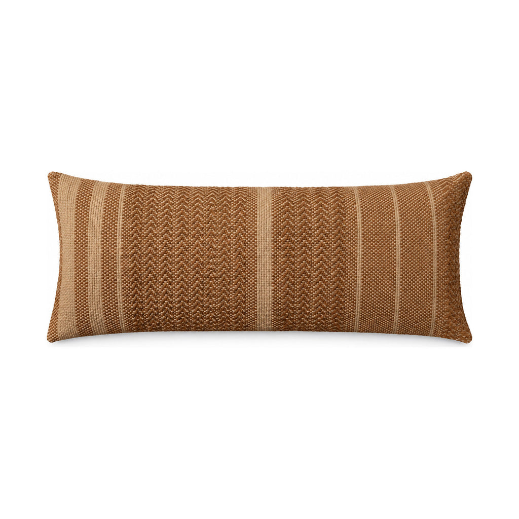 Blair brown lumbar cushion, product shot on a white background
