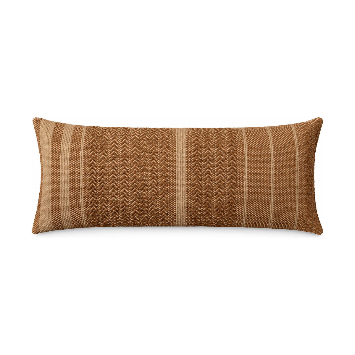 Blair brown lumbar cushion, product shot on a white background