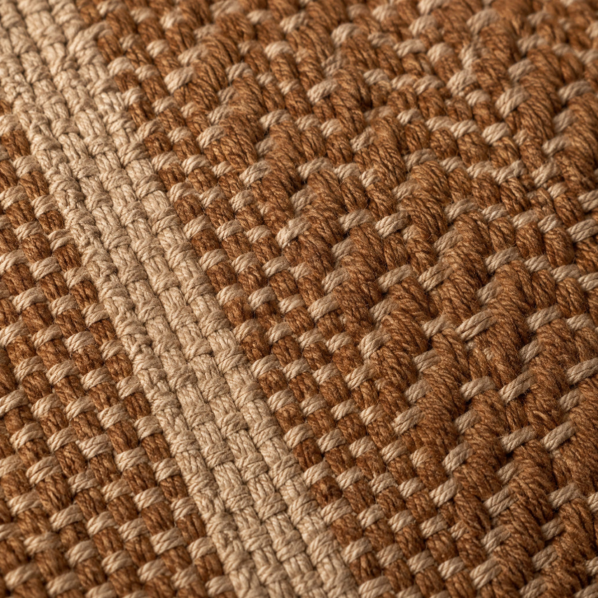 Close-up of the Blair brown cushion fabric