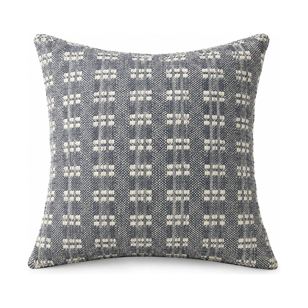 Bryn cushion in navy, product shot on a white background