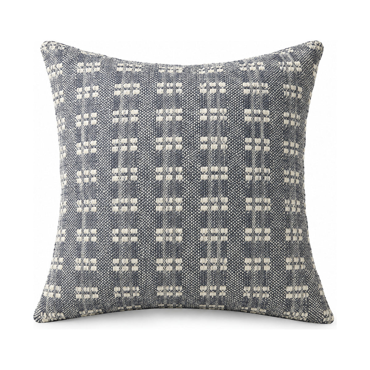 Bryn cushion in navy, product shot on a white background