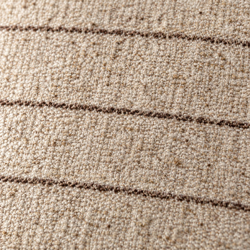 Close-up of the Keisha cushion weave in natural and brown