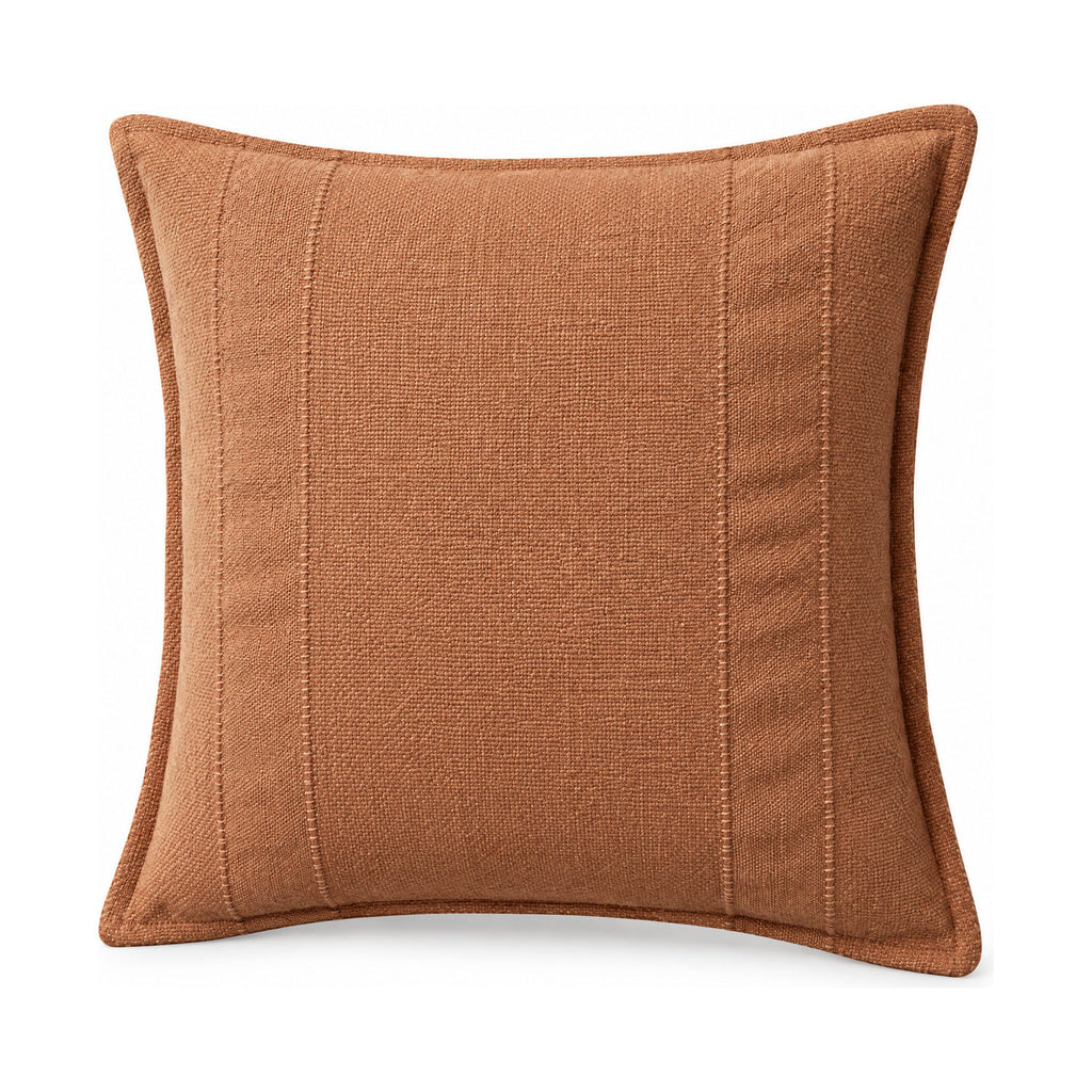 Nadine cushion in terracotta, product shot on a white background