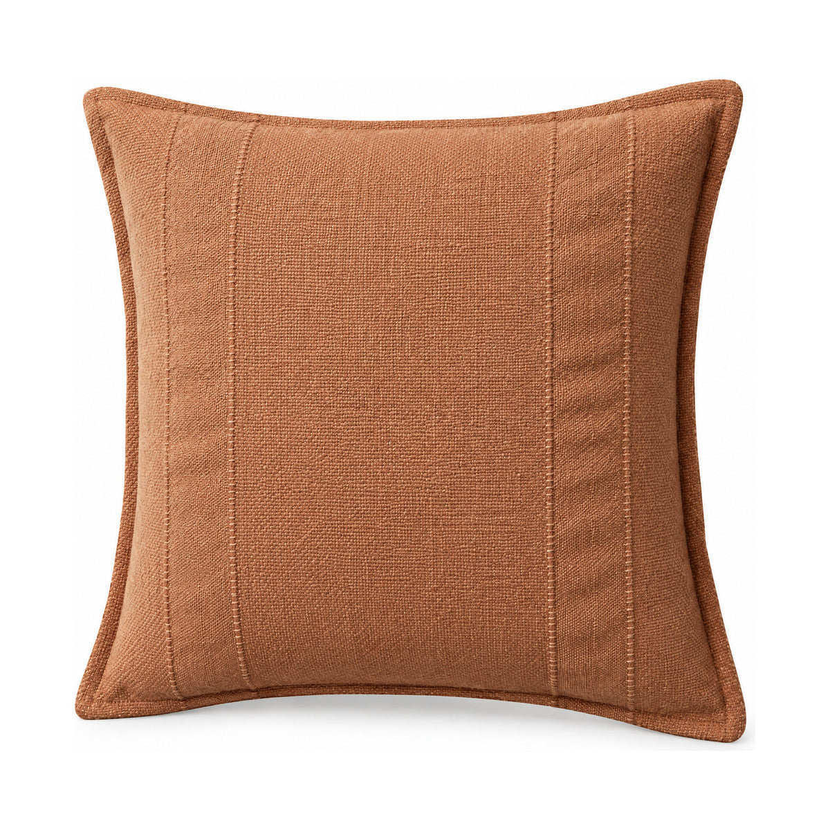 Nadine cushion in terracotta, product shot on a white background