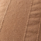 Close-up of the terracotta cushion fabric