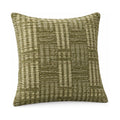 Vinnie cushion in green, product shot on a white background