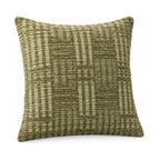 Vinnie cushion in green, product shot on a white background