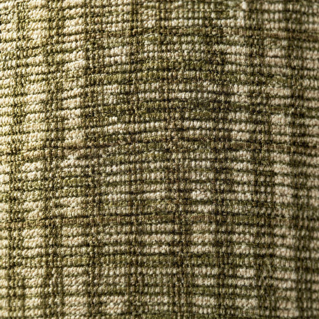 Close-up of the Vinnie green cushion fabric