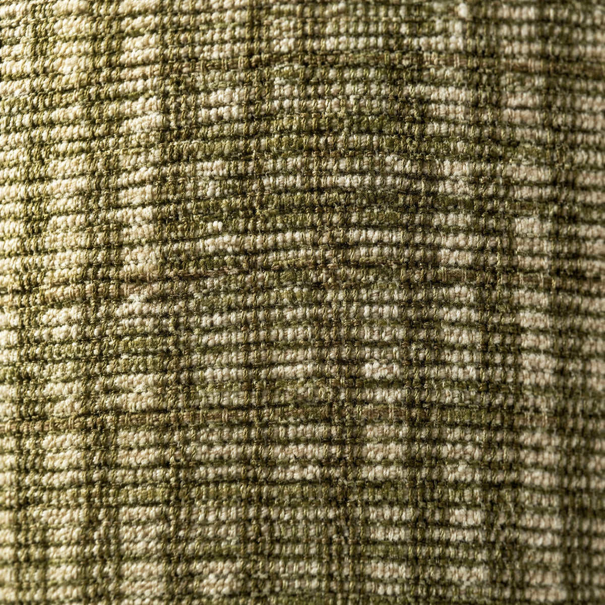 Close-up of the Vinnie green cushion fabric